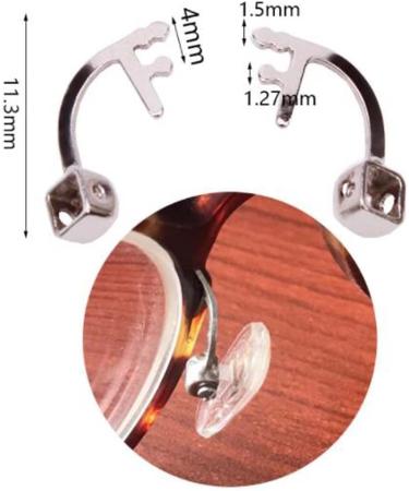 Epasha Glasses Repair Set - Silver Metal Nose Pad Arm & Replacement Pads for Eyeglasses - Buy Online on GoSupps.com