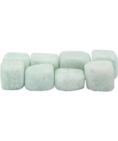 Real Healing Crystals India | Healing Stones for Beginners - Tumbled Amazonite Stones for Witchcraft | 20 Amazonite - Buy Online on GoSupps.com