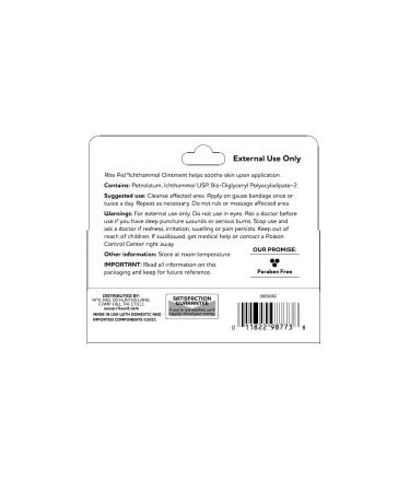 Rite Aid Ichthammol Ointment 10% - 1 Ounce (28.3g) - Fast-Acting Skin Relief - Buy Online on GoSupps.com