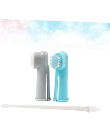 Housoutil 4 Set Dog Teeth Cleaning Dog Tooth Cleaner Pet Oral Brush Toothbrush for Pet Finger Brush Toothpaste 1 count (Pack of 1) As Shown - Buy Online on GoSupps.com