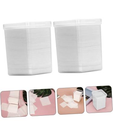 Ipetboom 2 Boxes Cleaning Pads Janitorial Supplies Nail Polish Removers Lash Remover Nail Art Gel Nail Cleansing Pad Cleansing Wipes Glue Wiper Extension Glue Eyelash White Non-woven Fabric - Buy Online on GoSupps.com