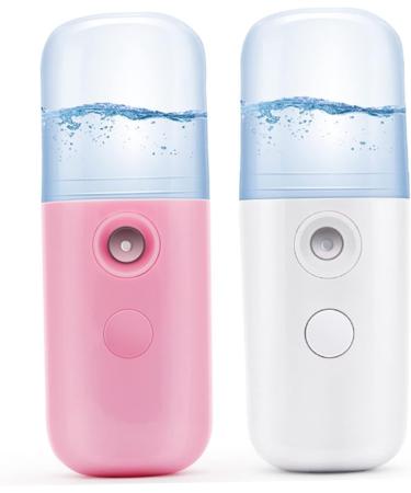 FOMIYES 2pcs Humidifier Nano Mist Sprayer Portable Humidifer Makeup Device Steamer Hydrating Instrument Air 4*4cmx2pcs Pinkx2pcs - Buy Online on GoSupps.com