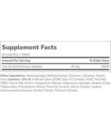 21st Century Slow Release Iron Tablets - 60 ct Pack of 5 - Packaging May Vary - Buy Online on GoSupps.com