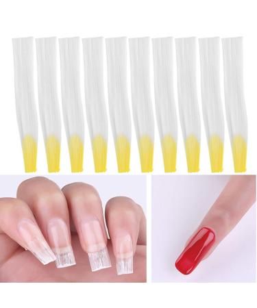 Buy Nail Art Glass Fibers for Fast Extensions | Fiberglass Nail Form & Gel Installation Set - Yellow - Buy Online on GoSupps.com