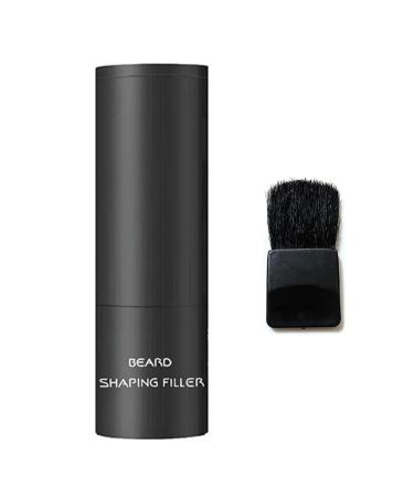 Beard Dye for Men Beard Filling Stick Repair Scatters Waterproof with Brush Moustache Enhancer Fill Pen for Men Black