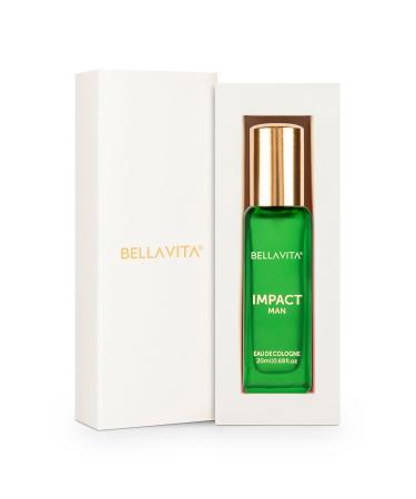 Be'llaVita Luxury IMPACT MAN Eau De Cologne Perfume with Mandarin Orange Patchouli Cedar | Woody EDC Fragrance Scent for Men 20 Ml - Buy Online on GoSupps.com