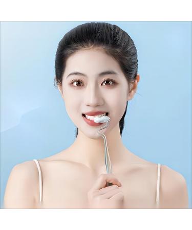 YUAN SHENG S-Shape Toothbrush - Soft-Bristled Vertical Brush for Deep Cleaning Teeth & Gum Care (Pink) - Ideal for Adults - Buy Online on GoSupps.com