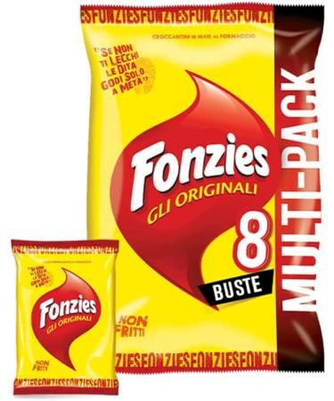  Fonzies Pack of 40 corn cheese paste sachets with cheese chips (5 chips per 8 sachets of 23g cheese shavings) - Buy Online on GoSupps.com