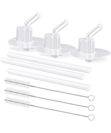 Replacement Straws for Thermos Funtainer Bottle, Straws Stem Set with  Cleaning Brushes,Safe to use for Adult/Children (6-pack)