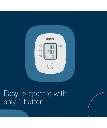 OMRON X2 Basic Upper Arm Blood Pressure Monitor | Clinically Validated | Irregular Heartbeat Detection | Cuff Wrapping Guide | Accurate Results & Memory - Buy Online on GoSupps.com