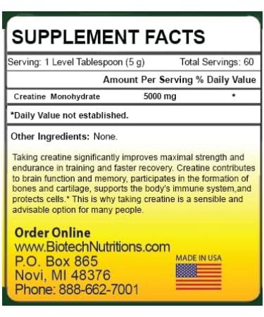 Buy Creatine 60 Dietary Supplement - 300g for Energy & Performance | International Shipping Available - Buy Online on GoSupps.com