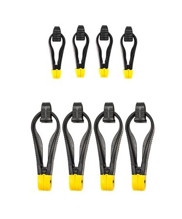 Downrigger release clips angel downrigger clips fishing weight clips trigger clip unlocking clip clamp for board trolling boat sea fishing 8 pieces (small+large)