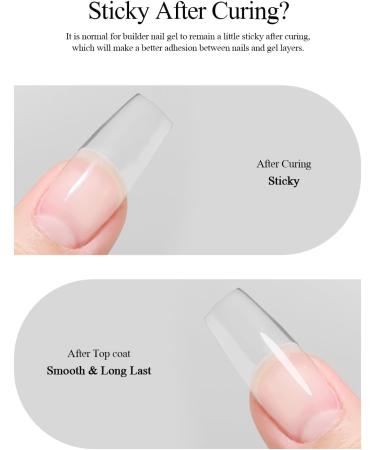 EBANKU 30ML Builder Nail Gel 8 in 1 Clear Color Builder Base Strengthener Gel Hard Gel Builder Ultra-thin Brush in Bottle for Strong Nails Extension Professional Nail Repair Quick Extension Gel - Buy Online on GoSupps.com