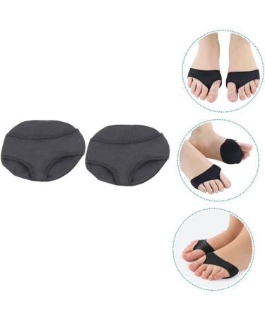 FRCOLOR 2pcs Hallux Sleeve Foot Pads - Silicone Metatarsal Cushions & Forefoot Support for Pain Relief - Black - Perfect for Women - Buy Online on GoSupps.com