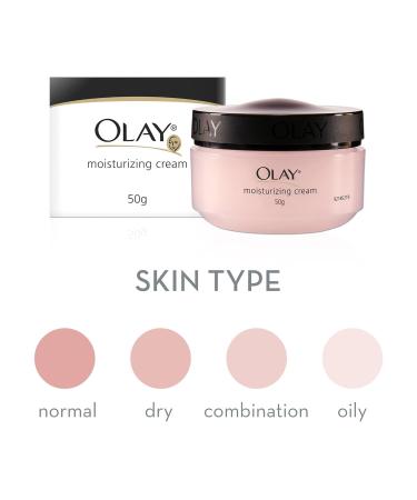 O.lay Moisturising Cream - Hydrating & Lightweight | Non-Greasy Formula for All Skin Types | 50g - Buy Online on GoSupps.com