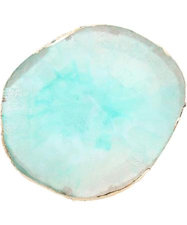 Naroote Solid Gel Nail Polish Palette Nail Polish Palette Resin Nail Art Palette Nail Polish Cosmetic Palette Gold Edge Pigment Mixing Plate Drawing Color Dish Manicure Nail DIY Tool GREEN - Buy Online on GoSupps.com