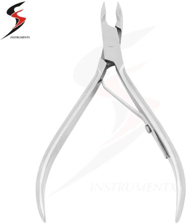 Professional Stainless Steel Cuticle Nippers - Salon Quality Cuticle Remover and Cutter for Manicure and Pedicure - Silver - Buy Online on GoSupps.com