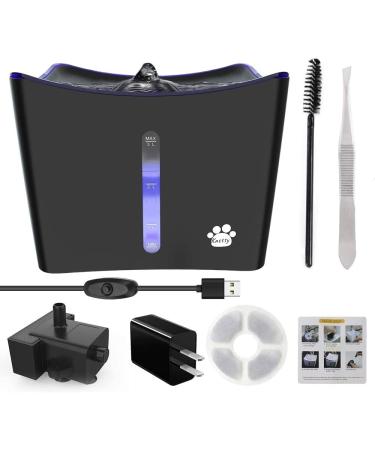 101oz Cat Water Fountain with LED Light and Whisper Quiet Design - Black - Buy Online on GoSupps.com
