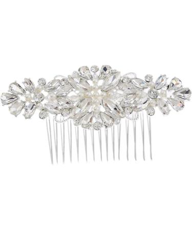 DOITOOL 1pc Flower Side Hair Comb Teasing Combs for Women Hair Combs for Women Accessories Rhinestone Hair Comb Pearl Hair Comb Pearl Inlaid Hair Comb Hair Piece Wedding Bride - Buy Online on GoSupps.com