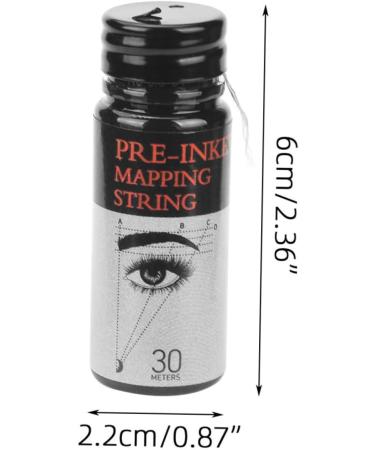 Beavorty 3pcs Eyebrow Ink Black Line Eyebrow Tattoos Ruler Measuring Tool Portable Eyebrow Ruler Major - Buy Online on GoSupps.com