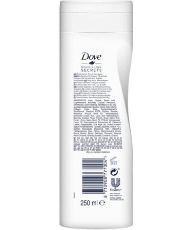 Dove Glowing Body Lotion - Body Moisturiser Women Cream for Dry Skin with Rice Milk & Lotus Flower for Radiant Silky Soft Skin - Body Lotion Moisturiser All Skin Types 3x250 ml + Cheeroo Magnet - Buy Online on GoSupps.com