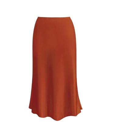 Women Maxirock simple winter skirt A-line ball dress Elegant elastic casual simple elastic waist a line skirt dance skirt mini beach rock mini skirt basic watermelon red s