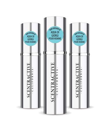 CA Perfume Impression of Aqua Di Giorgi Pour Homme For Men Replica Version Fragrance Dupes Concentrated Long Lasting Eau de Parfum Spray Refillable Atomizer Bottle 0.17 Fl Oz/5ml-X3 ARMN AQUA DI GIORGI POUR HOMME IMPRESSION 0.51 Fl Oz (Pack of 1)