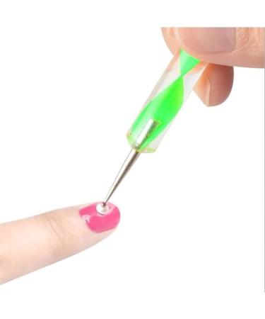 Jsdoin 5 pc 2 Way Dotting Pen Nail Art Tool Set for Manicure - Dot Paint Kit - Buy Online on GoSupps.com