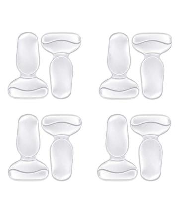 URAQT Gel Shoe Inserts Liners Pads for Too Big Shoes Anti-Slip Heel Grips Inserts Liners Foot Insoles for Women 4 Pairs Transparent - Buy Online on GoSupps.com