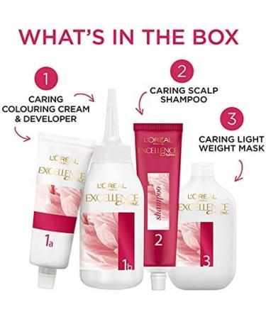 L'Oreal Excellence Permanent Hair Colour 4 Natural Dark Brown - Buy Online on GoSupps.com