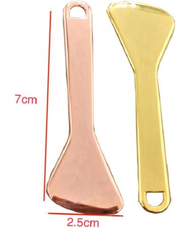 FOMIYES Eye Cream Spoon Facial Lift Roller Puffiness Eye Tools Facial Cream Brush Mini Cosmetic Spoon Face Cream Spoon Beauty Scoop Spatula Eye Creams Zinc Cream Spoon Scraping Board Metal 7x2.5cm Golden - Buy Online on GoSupps.com