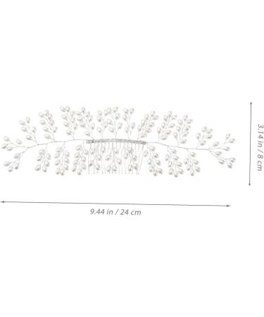 DOITOOL Bridal Hair Accessories Tiara Bridal Hair Comb Women Hair Comb Wedding Hair Comb White European and American Accessories Women's Wedding Hair Accessories - Buy Online on GoSupps.com