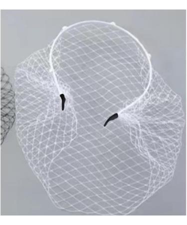 Bottone Headbands for Women Girls Wide Plain Turban Headband Fashion Veil Rhinestones Hair Bands Mesh Hair Hoop White - Buy Online on GoSupps.com