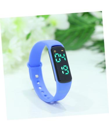 Yarnow Safety Arm Bands & Silicone Bracelet for Kids | LED Tracking Fitness Watch | Durable Boys Bracelet 23*2cm - Blue - Buy Online on GoSupps.com
