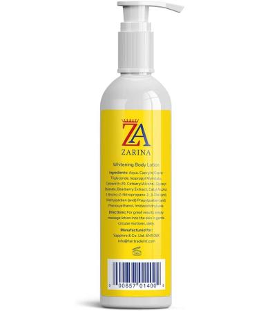 ZARINA HEALTHY NATURAL FORMULA WHITENING BODY LOTION FAIR SKIN - Buy Online on GoSupps.com