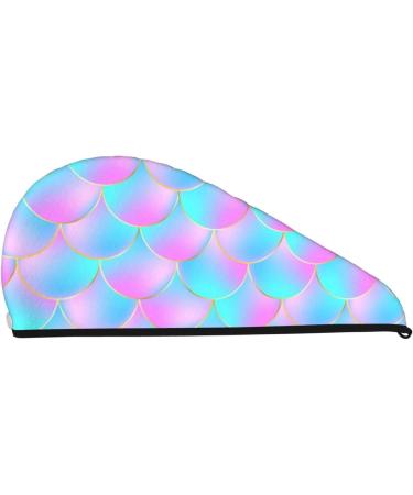 Purple Dragon Scales Microfiber Hair Towel - Soft Super Absorbent Quick Dry Wrap for Long Curly & Thick Hair - Buy Online on GoSupps.com