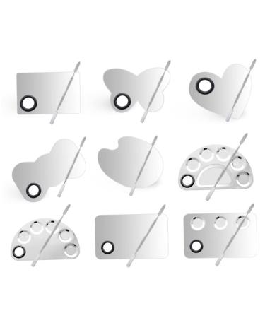 3 Sets Stainless Steel Makeup Palette Kit - Nail Art & Cosmetic Mixing Tool | Buy Now - Buy Online on GoSupps.com