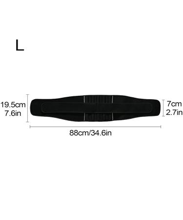 Lumbar Back Brace | Reflective Lumbar Wrap Lower Back Support | Lightweight Workout Back Brace Waist Supports for Outdoor Activities Black L - Buy Online on GoSupps.com
