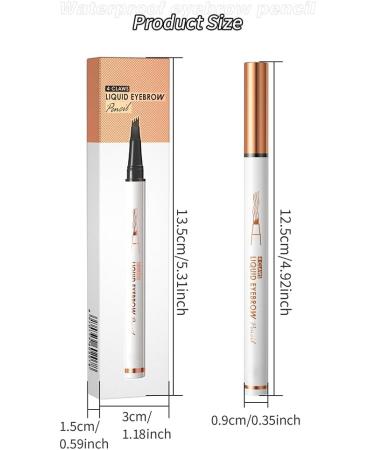 KBRPEY Microblading Liquid Eyebrow Pencil with 3D Micro-Fork Tip Applicator Waterproof Long Lasting Durable Creates Natural Looking Brows Effortlessly - Buy Online on GoSupps.com