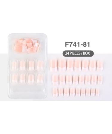 dijiusidy False Nail Perfect Matching Simple to Wear Fingernail Full Coverage Press Type Strong Viscosity Adjustable Paster Type 32 F741 Type 32 F741 - Buy Online on GoSupps.com