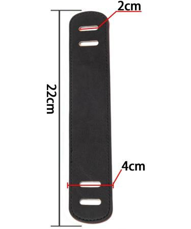 Generic Leather Shoulder Strap with Handle PU Leather Bag Strap Pad for Laptop Case black S - Buy Online on GoSupps.com
