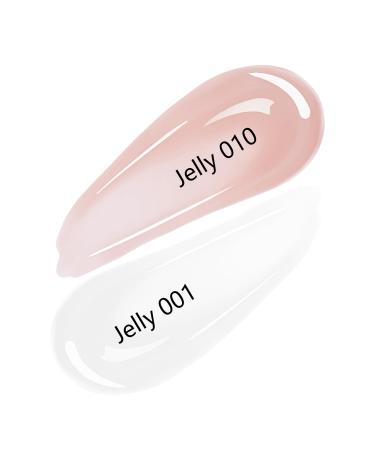 2Pcs Milky White & Sheer Nude Pink Gel Nail Polish Set | 15ml Translucent Soak Off UV Gel for DIY Manicure at Home - Buy Online on GoSupps.com
