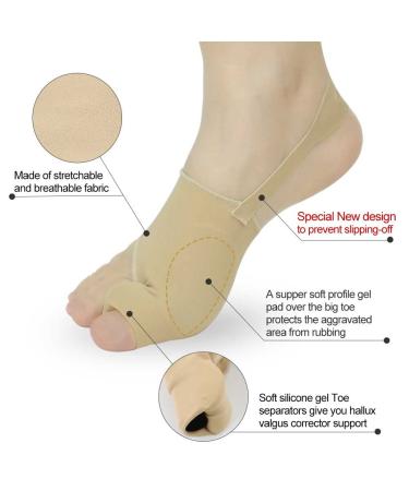 Bunion Corrector for Women and Men - Orthopedic Toe Separator and Straightener for Hallux Valgus and Crooked Big Toe - Day/Night Bunion Relief Splint - Prevent Slipping-Off - Buy Online on GoSupps.com