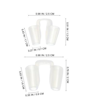 Didiseaon 2pcs Nasal Support Fixator Nostril Retainer for Rhinoplasty Recovery Silicone Nose Guard Preventing Deformation Post Nose Surgery Protector - Buy Online on GoSupps.com