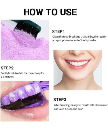9D Purple Teeth Whitening Powder Color Corrector Tooth Cleaning Powder Strengthening Collagen Teeth & Gums Enamel-Safe Sensitive Care Stains Remover Freshen Breath Daily Oral Care 80g/Pack (1) - Buy Online on GoSupps.com