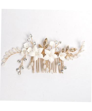 Didiseaon Bridal Headwear Flower Hair Comb Hair Side Comb for Women Comb Clips for Hair Decorative Hair Combs Side Comb for Hair Bride Headpiece Bridal Hair Accessory Bridal Hair Clips - Buy Online on GoSupps.com