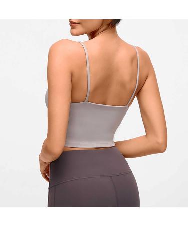 iOoppek Women's Sexy Back Gym Vest with Chest Pad - Stylish Yoga Sling Bustier for Fitness & Exercise - Buy Online on GoSupps.com