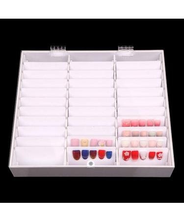 Acrylic Fake Nail Tips Display For Case Nail Color Card Storage Box Nail Art Decoration Container Nail Art Design Tools Picture Holder - Buy Online on GoSupps.com