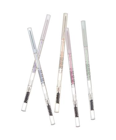 DOITOOL 5pcs Eyebrow Pencil Double Sided Eyebrow Powder Miss