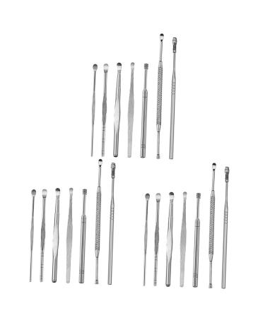 Beaupretty 21 Pcs Ear Wax Remover Ear Wax Picker Ear Caring Supplies Ear Wax Remove Tool Ear Wax Cleaner Silverx3pcs 12cmx3pcs